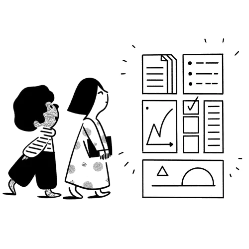 ファイル整理のイラスト