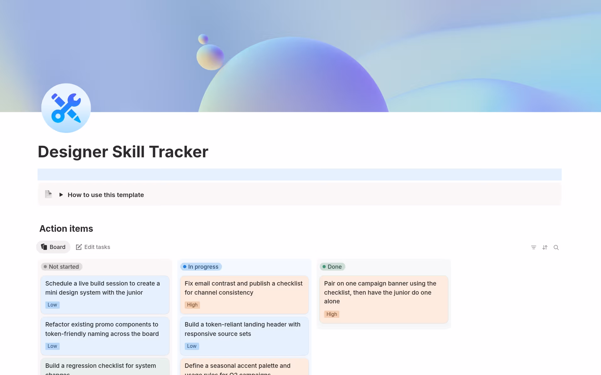 Ảnh chụp bộ sưu tập Systems to build your best self do Notion tạo