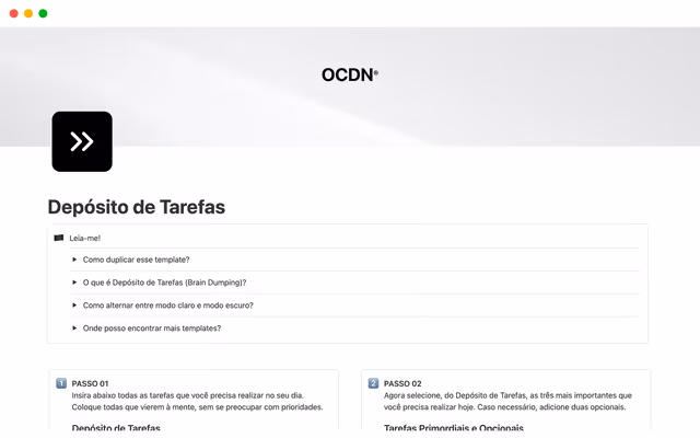 Depósito de Tarefas