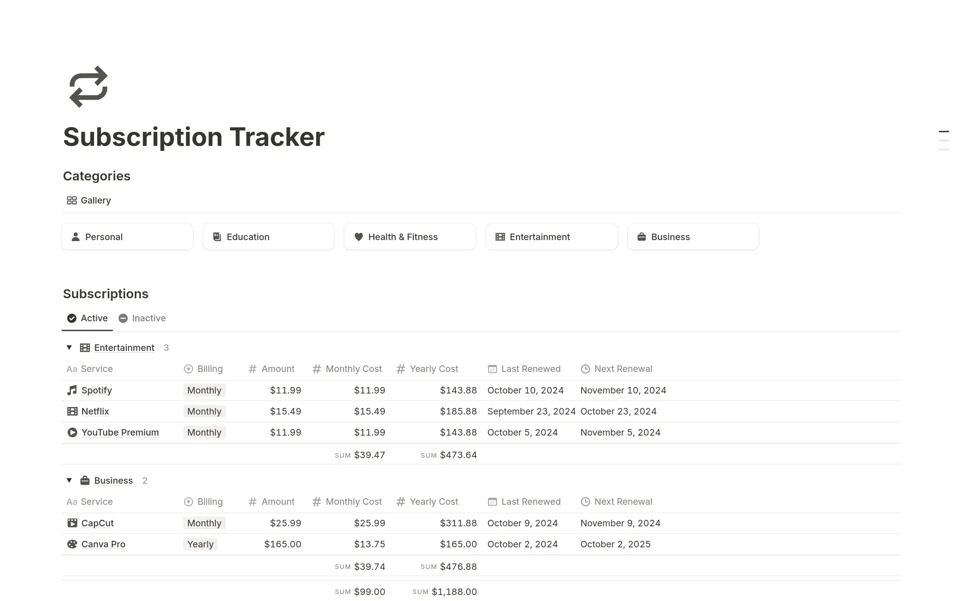 Bilde for top-10-free-subscription-tracker-templates-in-notion
