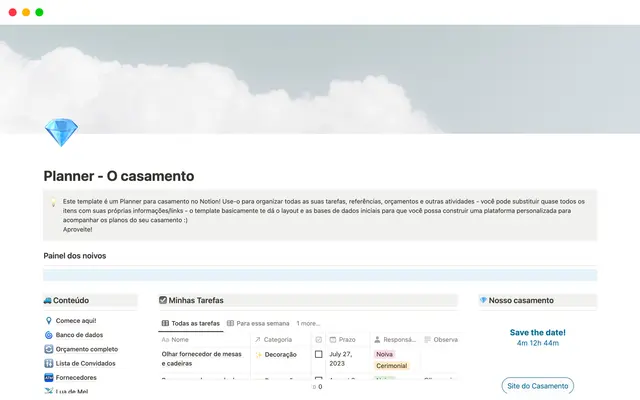 Planner - O casamento